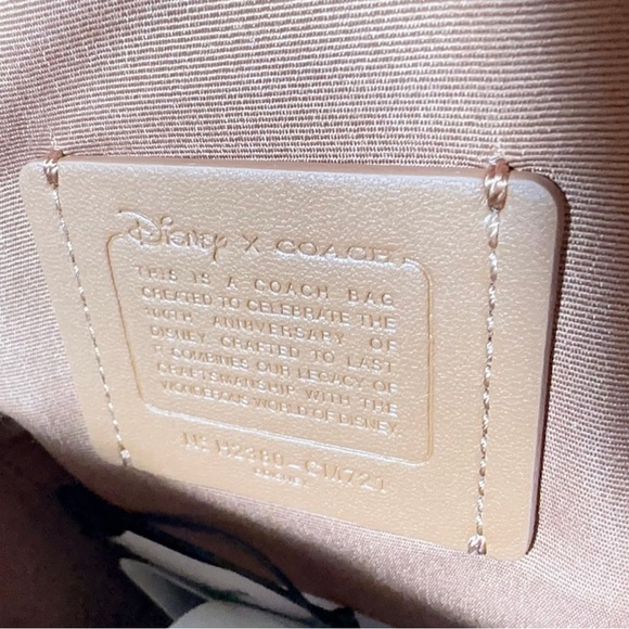 Disney X Coach Track Pack 14 In Signature Jacquard With Mickey Mouse Print cm721 - Picture 6 of 9